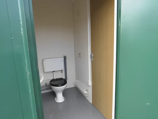 2+1 steel toilet cabin 12ft x 9ft