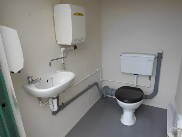 2+1 steel toilet cabin 12ft x 9ft