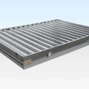 3m x 2.1m flat pack storage container – galvanised
